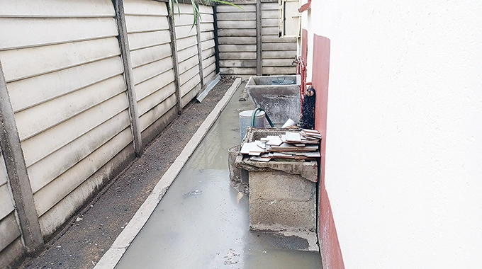 Man Blocks sewer drainage system