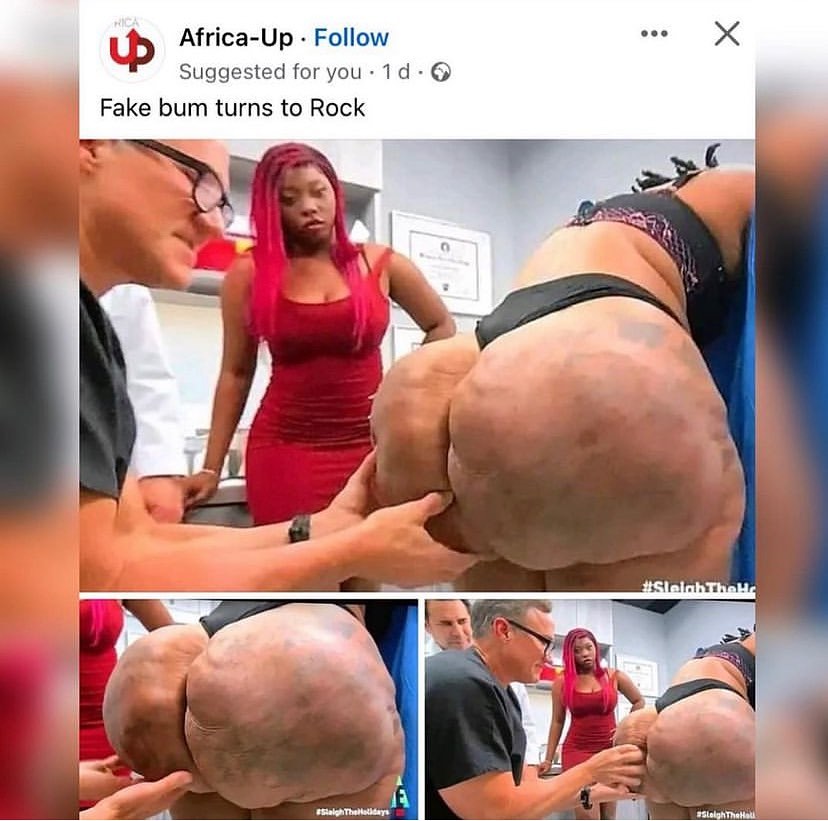 Slay Queen's Fake Nyash Turns Into A Rock-Social Media Fans Left In Stitches