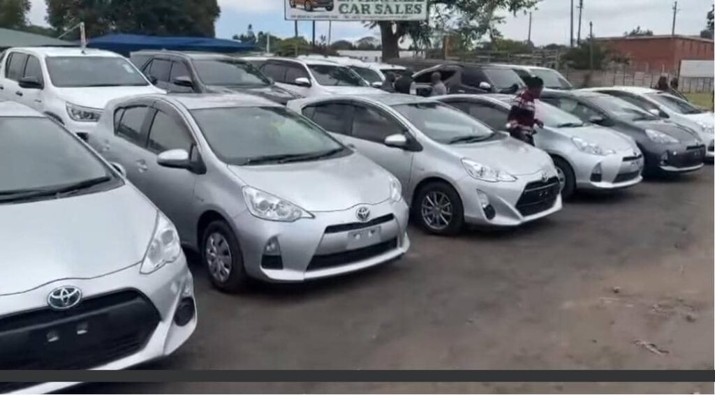 Wicknell Chivayo Gifts Six Bloggers with Brand New Toyota Aquas Image via Facebook