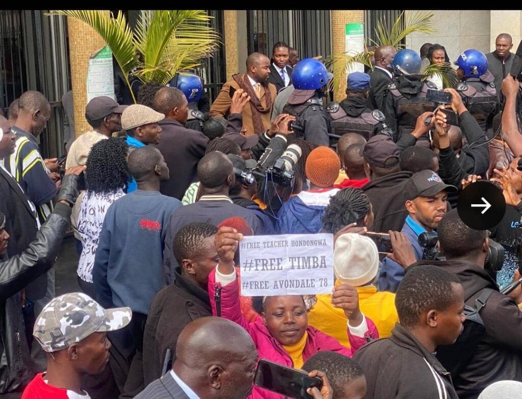 Violence erupted at court