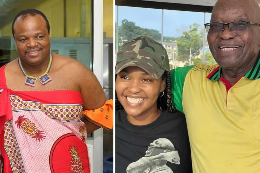 King Mswati to Marry Nomcebo, Zuma's Daughter. Photocredit-Meta