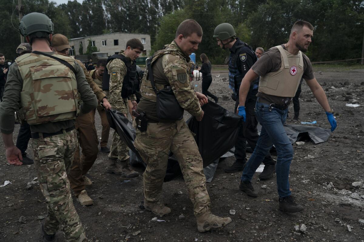 Ukraine Under Siege: Russian Missiles and Drones Unleash Devastation photo credit Los Angeles times