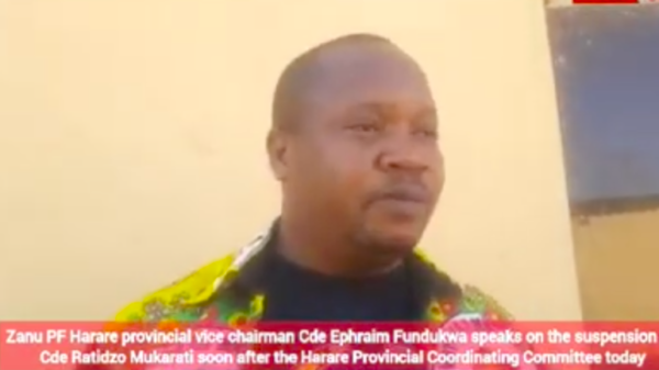 No Place for Indiscipline in ZANU PF: Cde Fundukwa Warns