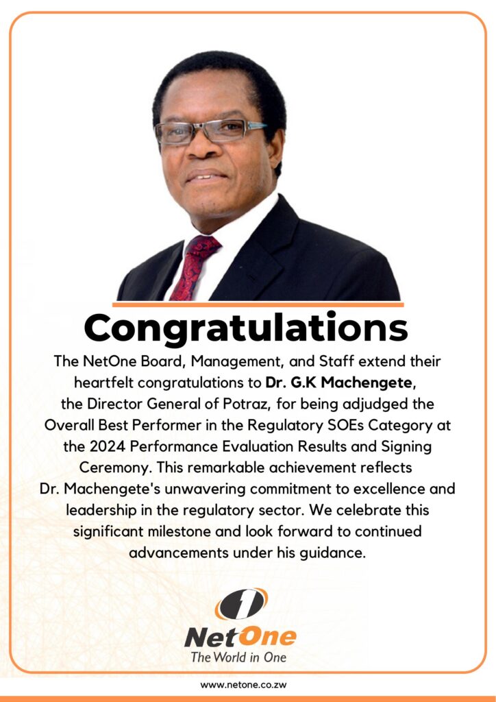 Celebrating Excellence in Regulation: Dr. G.K. Machengete Named Best Performer